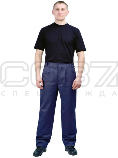 Брюки рабочие Штукатур цв. тёмно-синий-1